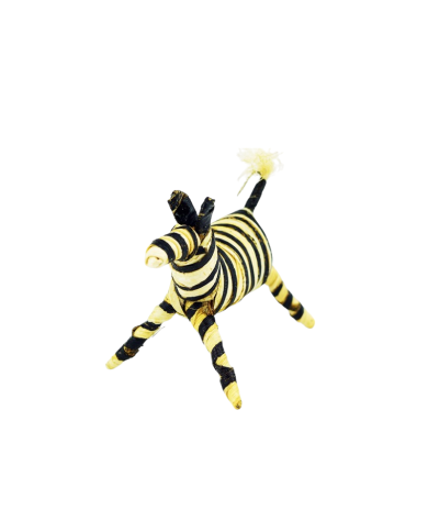 Handmade Banana Fiber African Animal Zebra