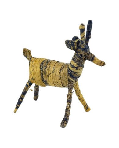 Handmade Banana Fiber Animal Christmas Reindeer