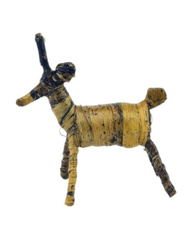 African Handmade Banana Fiber Animal Gazelle