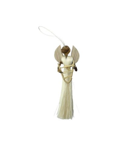 African Angel Christmas Ornament Harp