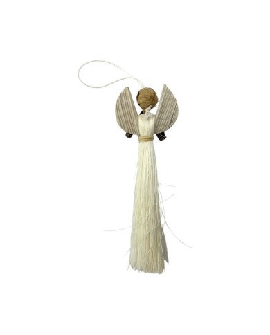 African Angel Christmas Ornament Prayer Back