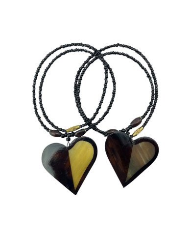 Upendo Cow Horn Pendant Necklace