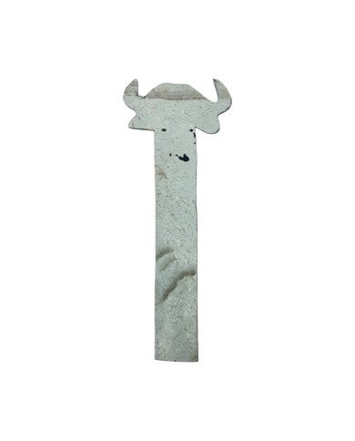 African Buffalo Leather Bookmark Back
