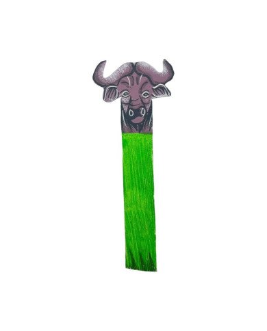 African Buffalo Leather Bookmark