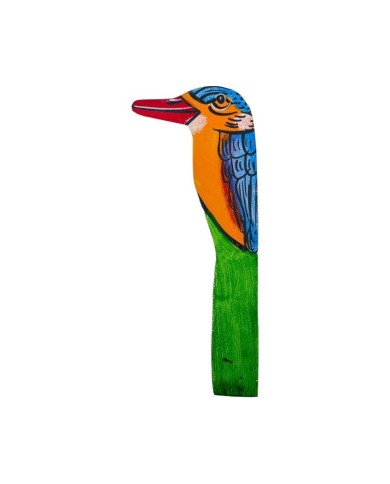 Kingfisher Leather Bookmark