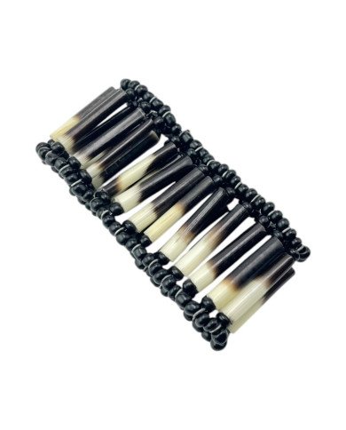 Handmade African Porcupine Quill Maasai Bead Bracelet