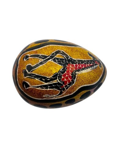 Giraffe Kisii Soapstone Easter Egg