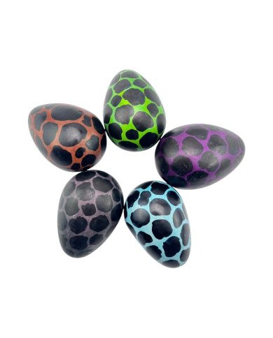 Giraffe Spots Handmade African Kisii Soapstone Eggs
