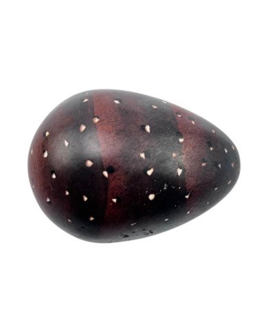 African Handmade Speckled Kisii Soapstone Egg