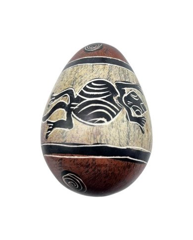 Lizard Kisii Soapstone Easter Egg
