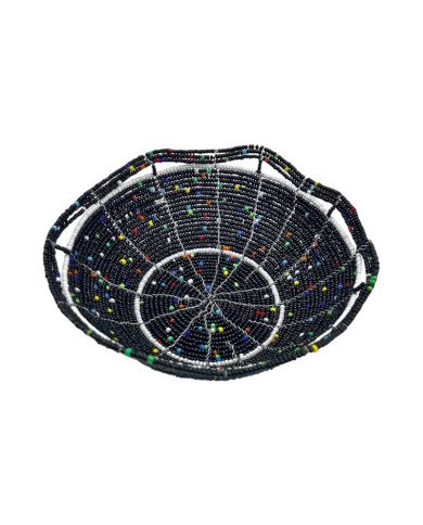 Mzuri Mini Maasai Bead Bowl Black