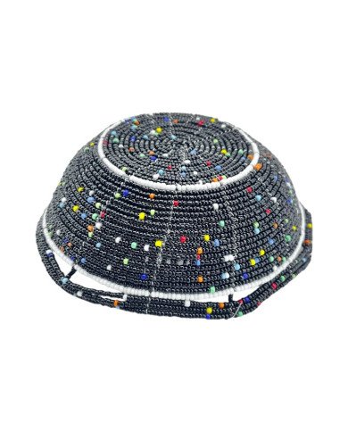 Mzuri Mini Maasai Bead Bowl Black Upside Down