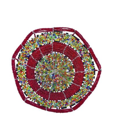 Mzuri Mini Maasai Bead Bowl Red Multi Top