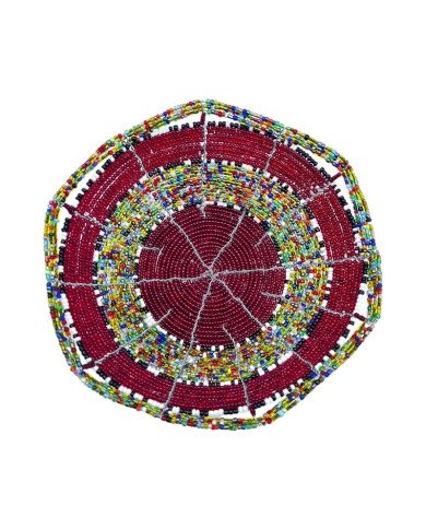 Mzuri Mini Maasai Bead Bowl Multi Red Top