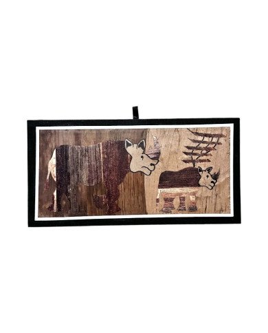 Rhinoceros Banana Fiber Art