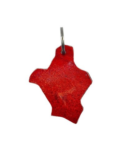 Kenya Shape Kenya Flag Keychain Back