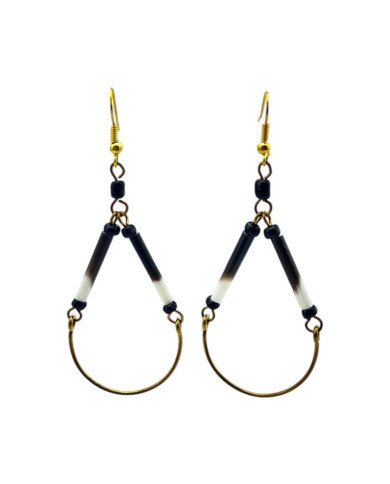 Teardrop Porcupine Quill Earrings