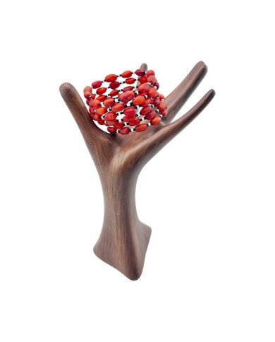 River Amber Seed Bead Bracelet