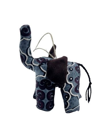 Colorful Kitenge Elephant Ornament