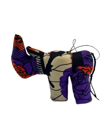 Unique Kitenge Rhino Ornament