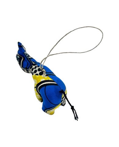 Kitenge Fabric Rhino Ornament