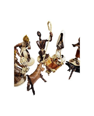 Sustainable African Banana Fiber Nativity Boxed Set