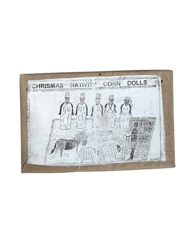 Handmade African Corn Husk Nativity Scene