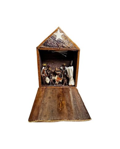 Open Boxed Nativity Handmade in Kenya