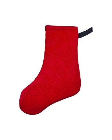 Small Red Kitenge Christmas Stocking