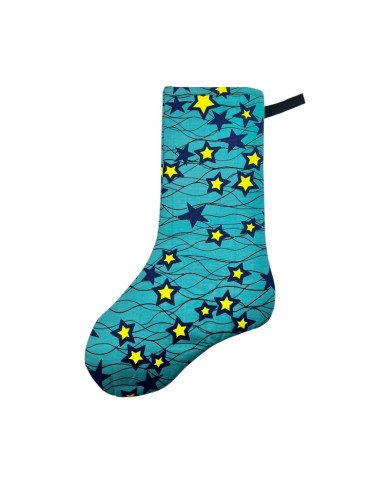 Handmade Star Kitenge Christmas Stocking