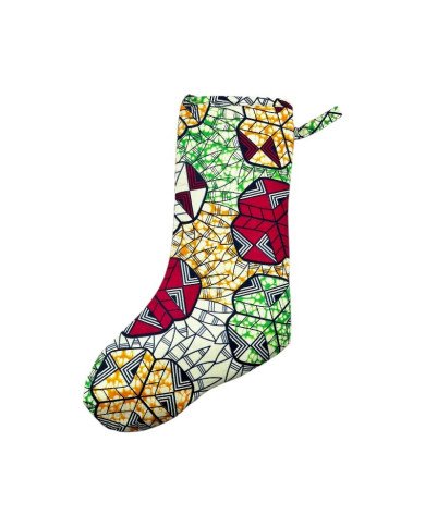 Large Handmade Kitenge Christmas Stocking