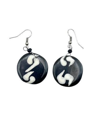 Nafsi Batik Bone Earrings