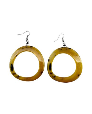 Nguvu Kubwa Cow Horn Earrings