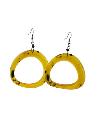 Nguvu Kubwa Cow Horn Earrings