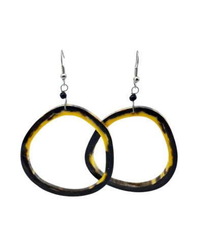 Nguvu Kubwa Cow Horn Earrings