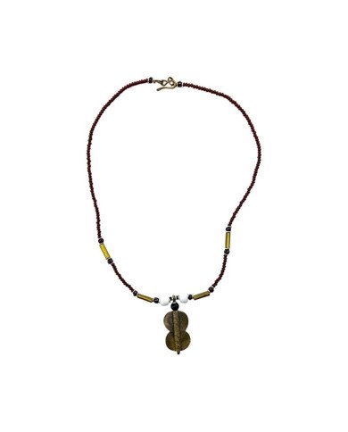 Jibu Brown Beaded Necklace