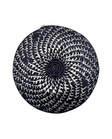 Mini Handwoven Maroon Drift Uganda Basket