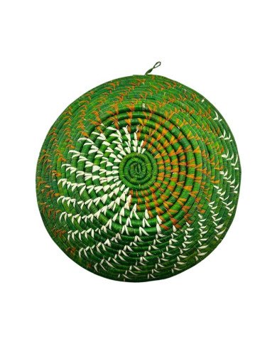 Spring Ember Handwoven Uganda Raffia Basket