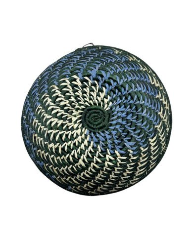 Handmade Forest Sky Uganda Raffia Basket