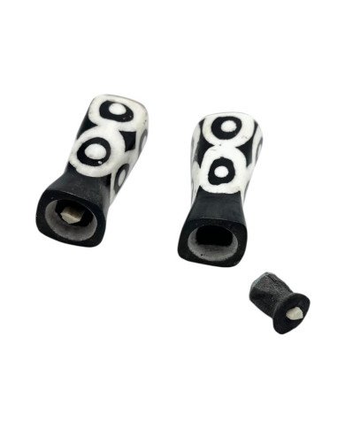 African Mini Wild Orbit Batik Bone Shakers