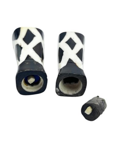 Mini Savanna Lattice African Batik Bone Shakers