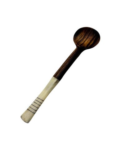 African Etched Horizon Olive Wood Spoon