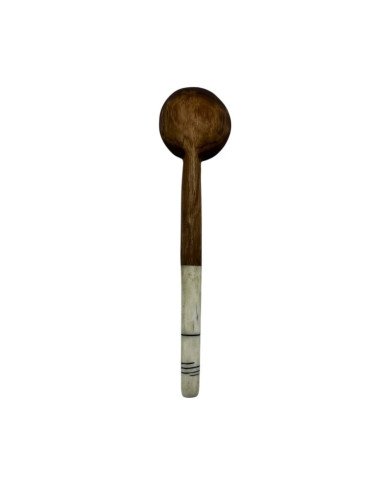 Etched Horizon African Bone Olive Wood Spoon
