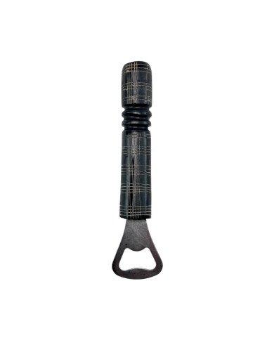 Mwendo Plaid African Handmade Bone Bottle Opener