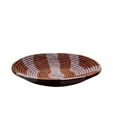 Sunset Stripes Rwanda Sisal Basket