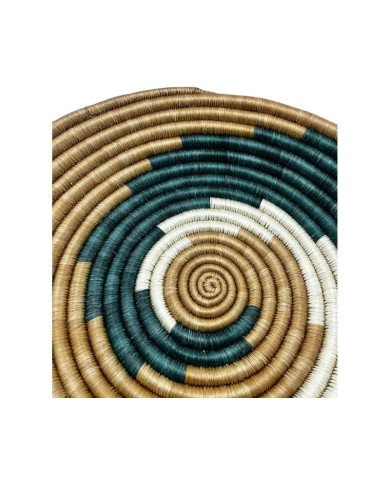 Harmony Swirl Rwandan Woven Sisal Basket