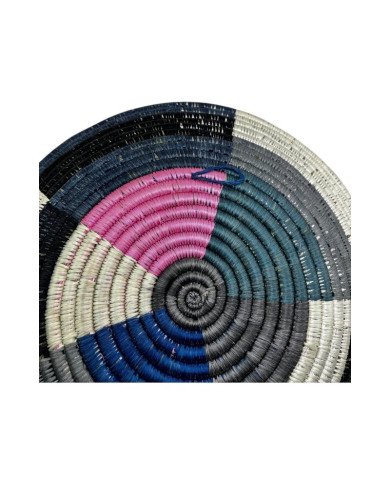 Rwandan Handmade Spectrum Weave Basket