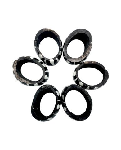 Msingi Stripe Batik Napkin Rings