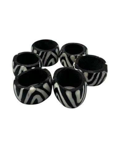 Mwendo Batik Bone Napkin Rings