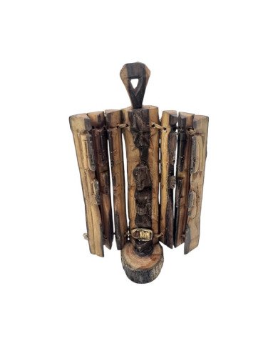 Handcarved African Olive Wood Loop Nativity